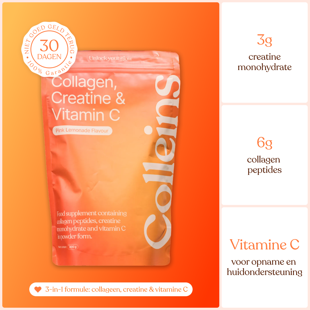 Pink Lemonade from Colleins by Mijn winkel, featuring a vibrant pink beverage in a clear glass with lemon slices and ice.